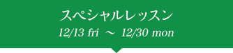 ڥå 12/13fri〜12/30mon